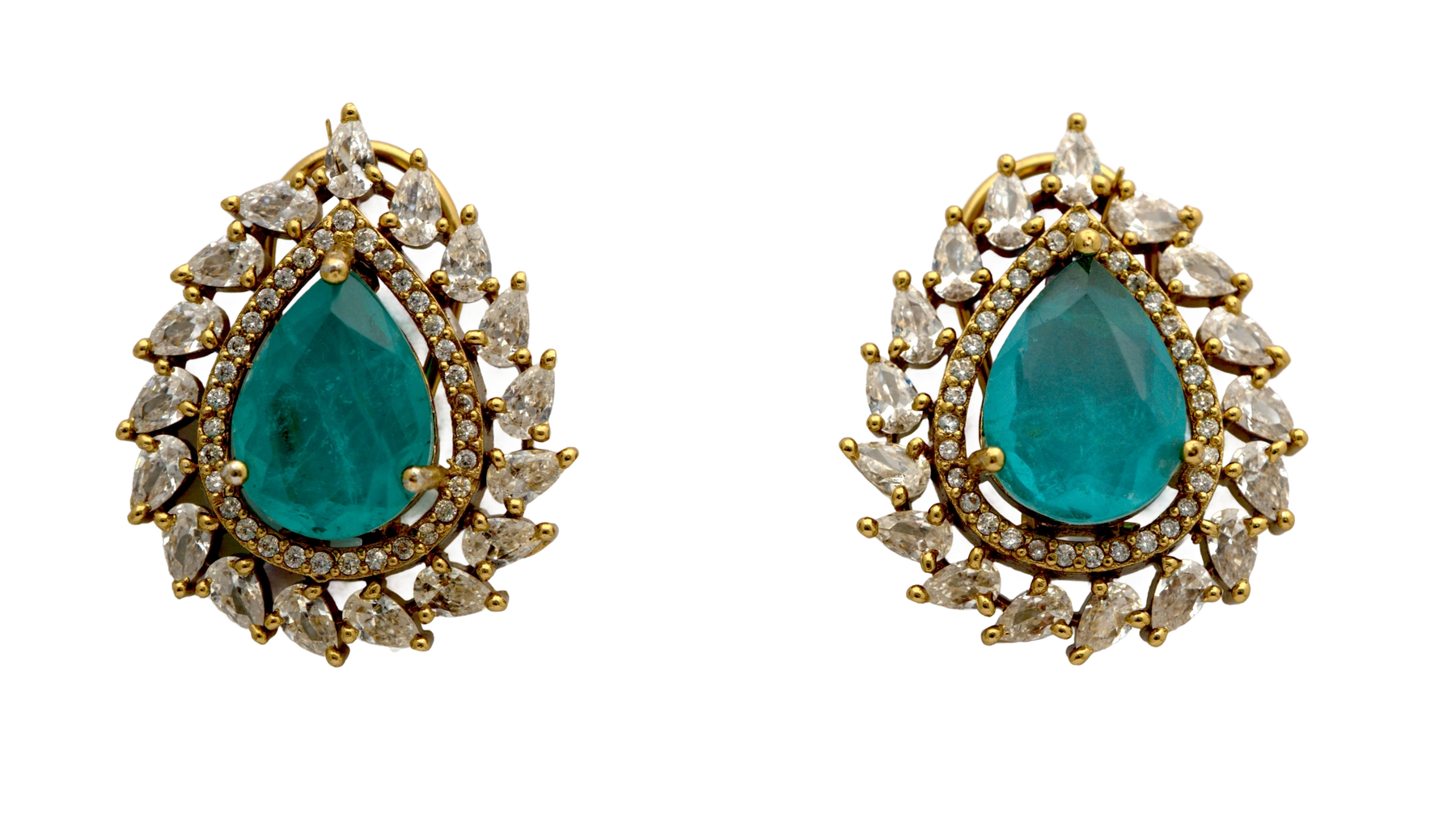 Teardrop Dublet Stud Earrings