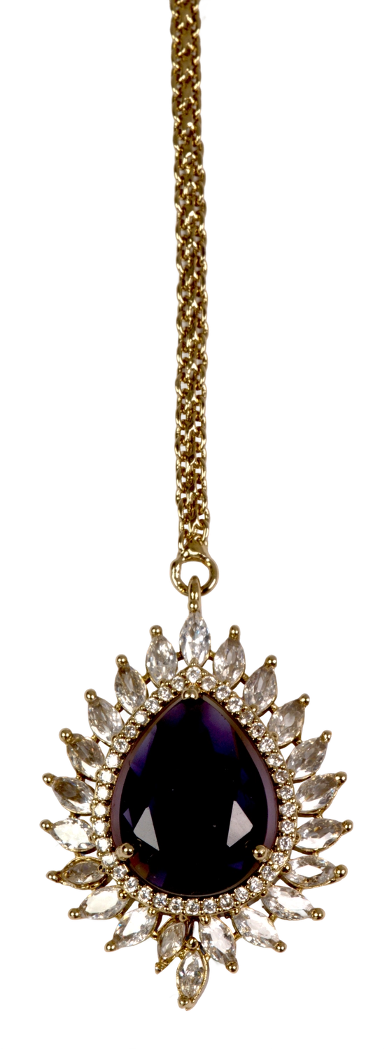 Forehead Crystal Drop Long