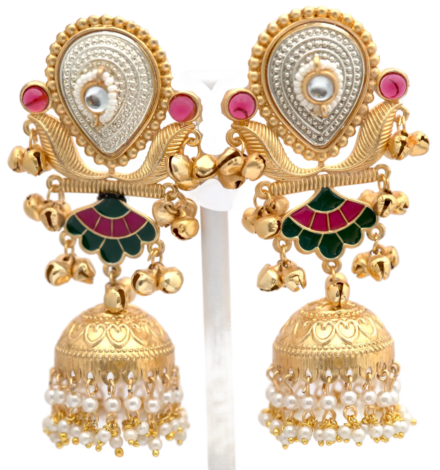 Peacock Jhumka Earrings