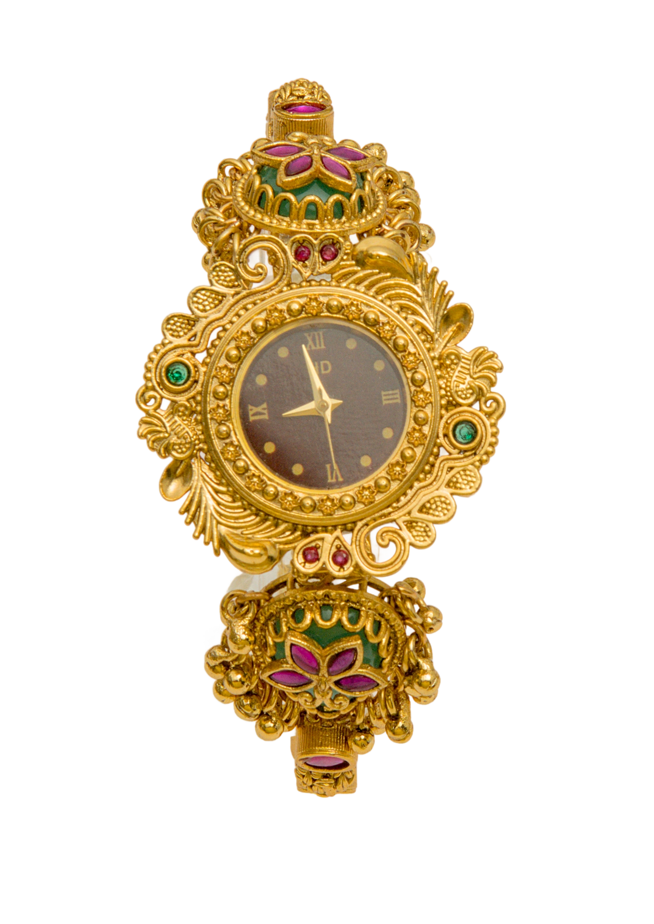 Pink Floral Statement Watch - Style 39