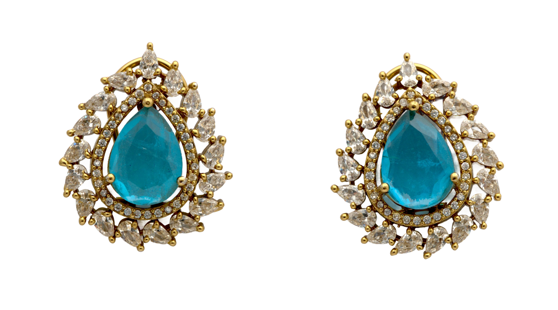 Teardrop Dublet Stud Earrings — view 8